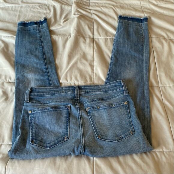 Pilcro and The Letterpress Women’s Size 26 Mid Rise Denim Raw Hem Jeans - Picture 16 of 16